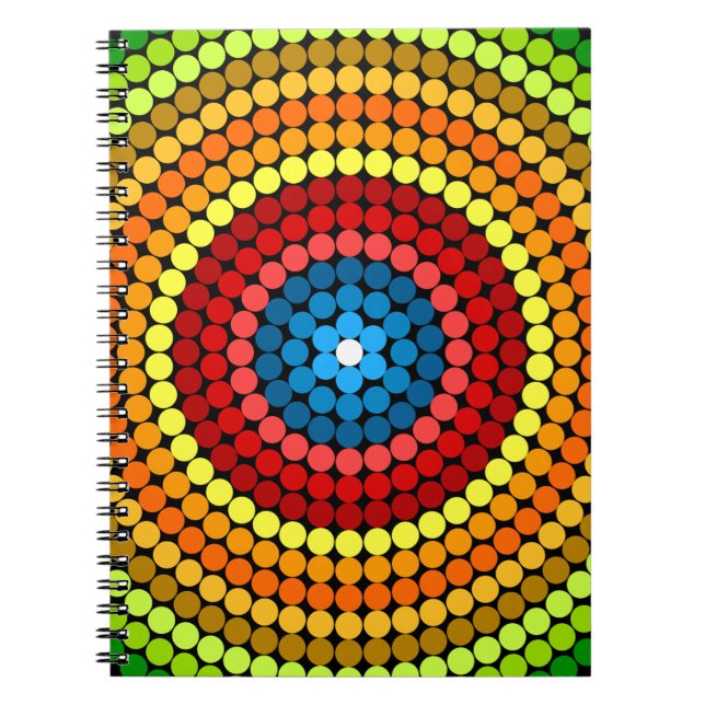 Caderno Espiral Abstrato Mandala Art Design- 65904 (Frente)