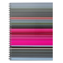 Caderno Espiral Abstrato nº 1: Cerise e cinza