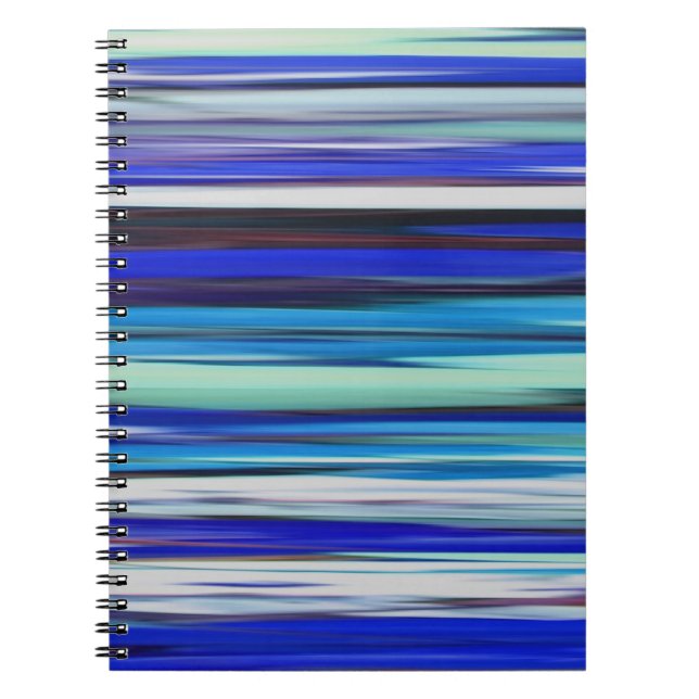 Caderno Espiral Abstrato nº 2: Azul (Frente)