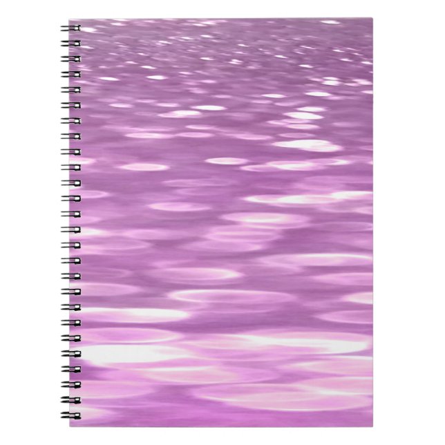 Caderno Espiral Abstrato nº 3: Shimmer Lilac (Frente)