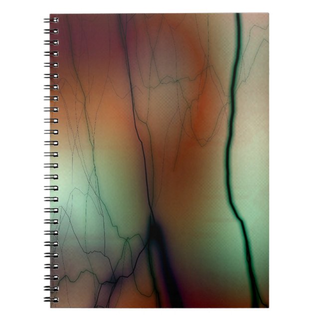 Caderno Espiral abstrato notebook relâmpago (Frente)