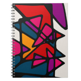 Caderno Espiral Abstrato vibrante