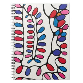 Caderno Espiral Abstrato vibrante