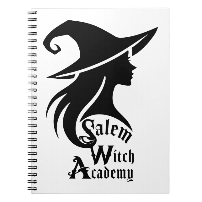 Caderno Espiral Academia de Bruxas de Salem Bruxas Wiccan Hallowee (Frente)