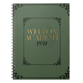 CADERNO ESPIRAL ACADEMIA DE WELTON - PLANEJADOR DE ACADEMIA ESCURA