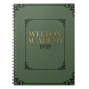 CADERNO ESPIRAL ACADEMIA DE WELTON - PLANEJADOR DE ACADEMIA ESCURA