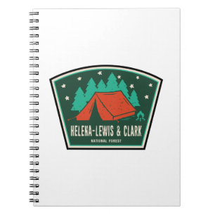 Caderno Espiral Acampamento Florestal Nacional Helena-Lewis e Clar