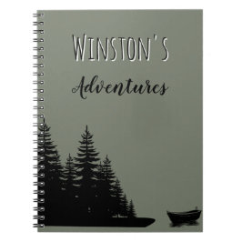 Caderno Espiral Acampamento Personalizado de Viajante 