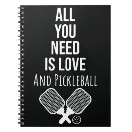 Caderno Espiral Acessórios de Pickleball Oferece ideias Notebook e