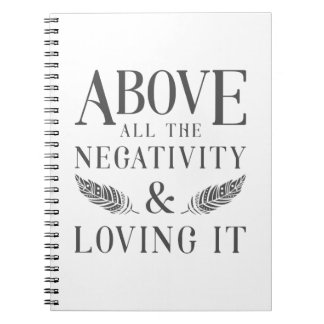 Caderno Espiral Acima da Negatividade