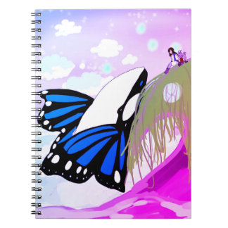 Caderno Espiral Acima das nuvens