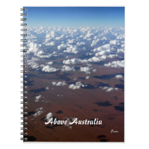 Caderno Espiral acima de Austrália