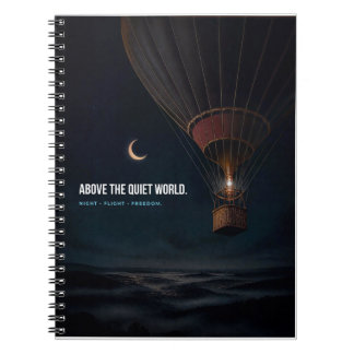 Caderno Espiral Acima do mundo silencioso.