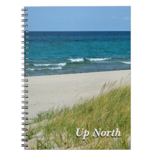 Caderno Espiral Acima dos grandes lagos nortes no Diário do verã