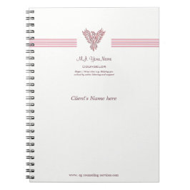 Caderno Espiral Aconselhando notas da sessão, pique phoenix de