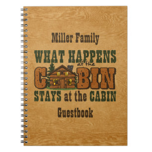 Caderno Espiral Acontece no Guestbook personalizado cabine