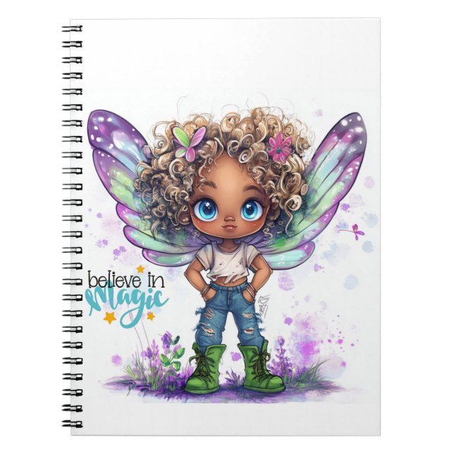 Caderno Espiral Acredita No Notebook De Fada Mágica (Frente)