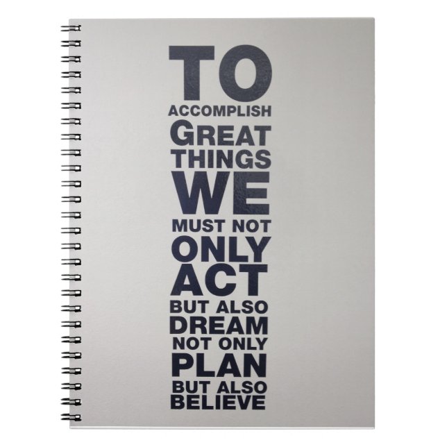 Caderno Espiral acredite (Frente)