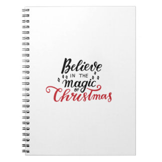 Caderno Espiral Acredite na Mágica do Natal