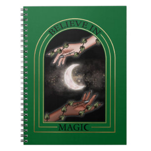 Caderno Espiral Acredite no notebook espiral mágico