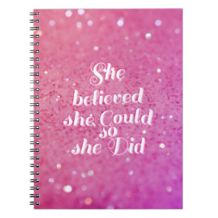 Caderno Espiral Acreditou que poderia assim que fez