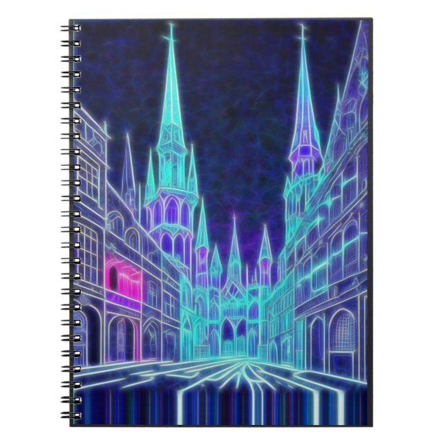 Caderno Espiral Acrópole em curvas (Frente)