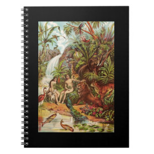 Caderno Espiral Adão e Eva no Jardim