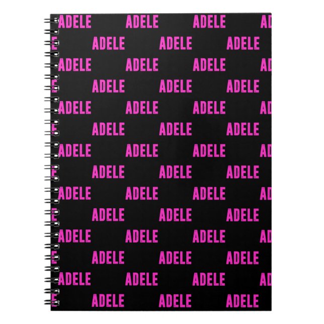 Caderno Espiral Adele name, for Adele (Frente)