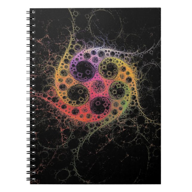 Caderno Espiral Aderido ao Notebook Espiral Central (Frente)