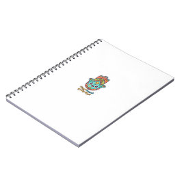Caderno Espiral Adesivo de Mão Hamsa Kawaii Marroquino Fofo