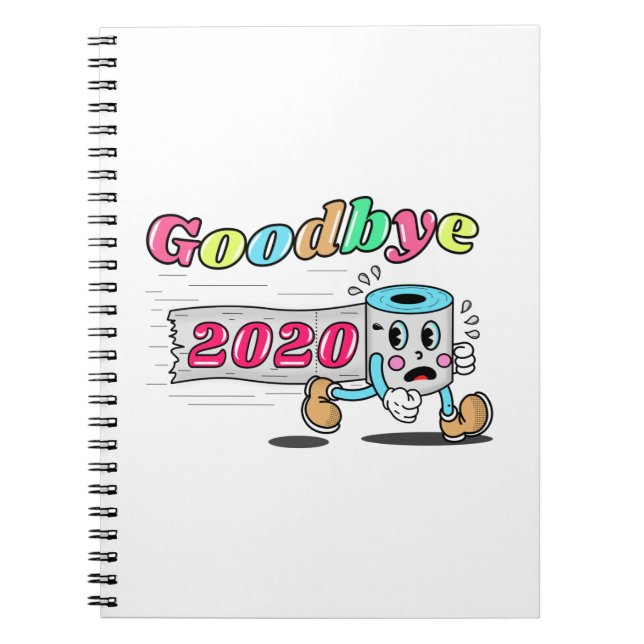 Caderno Espiral Adeus 2020 - Finalmente acabou (Frente)