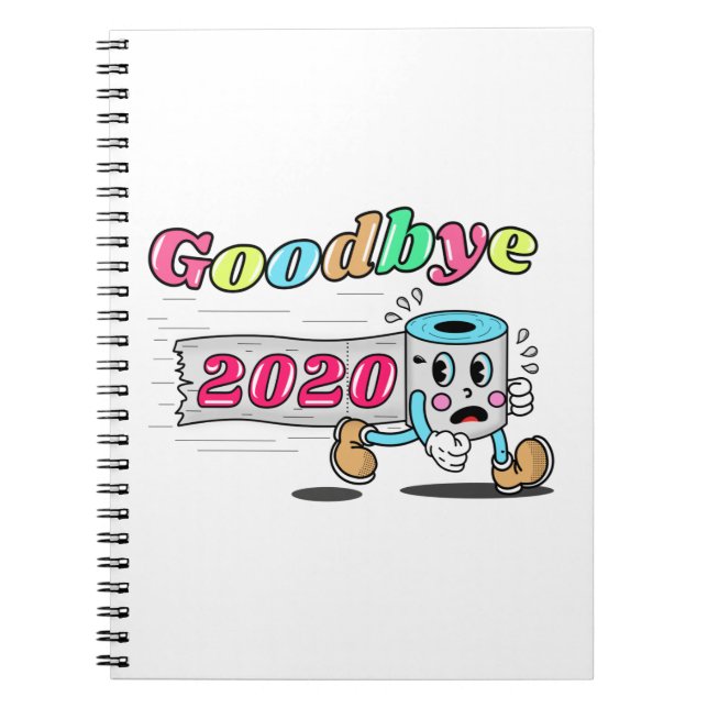 Caderno Espiral Adeus 2020 - Finalmente acabou (Frente)
