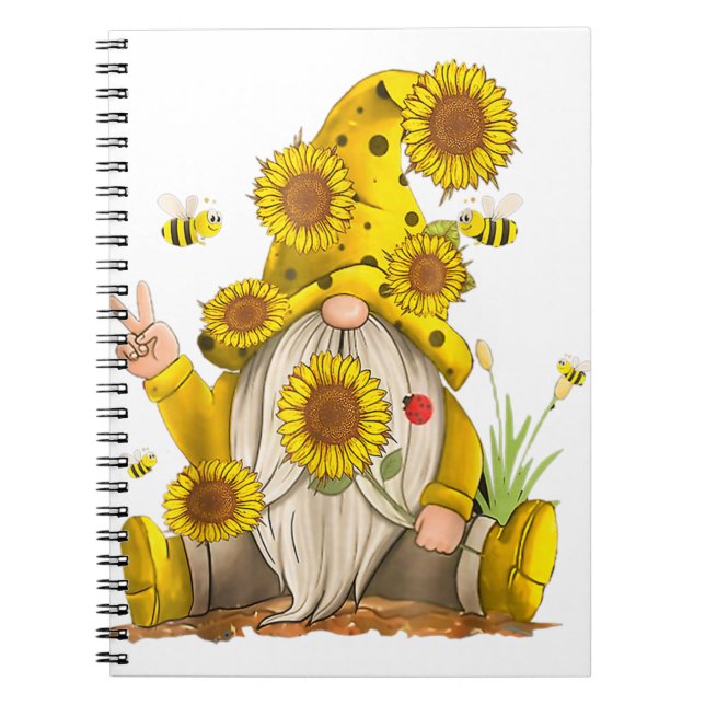 Caderno Espiral Adeus 2022 Olá Feliz ano novo Sunflower G 2023 (Frente)