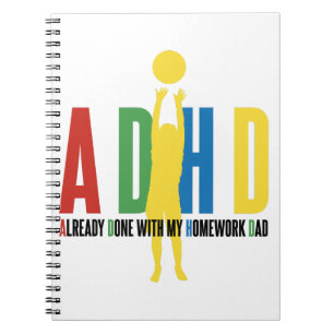 CADERNO ESPIRAL ADHD JÁ FEITO COM MEU PAI DE TRABALHO DE CASA