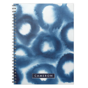 Caderno Espiral Adicionar Seu Nome  Círculos de Impressão de Ind