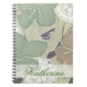 Caderno Espiral Adicionar Seu Nome  Serene Pastels II