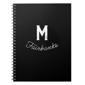 Caderno Espiral Adicione o seu texto aqui Modelo Notebook preto