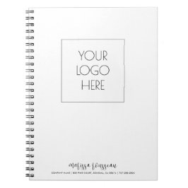 Caderno Espiral Adicione seu logotipo personalizado