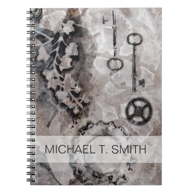 Caderno Espiral Adicione seu nome | justaposição II (Frente)