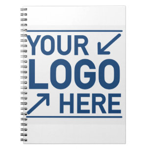 Caderno Espiral Adicione seu próprio logotipo personalizado crie 