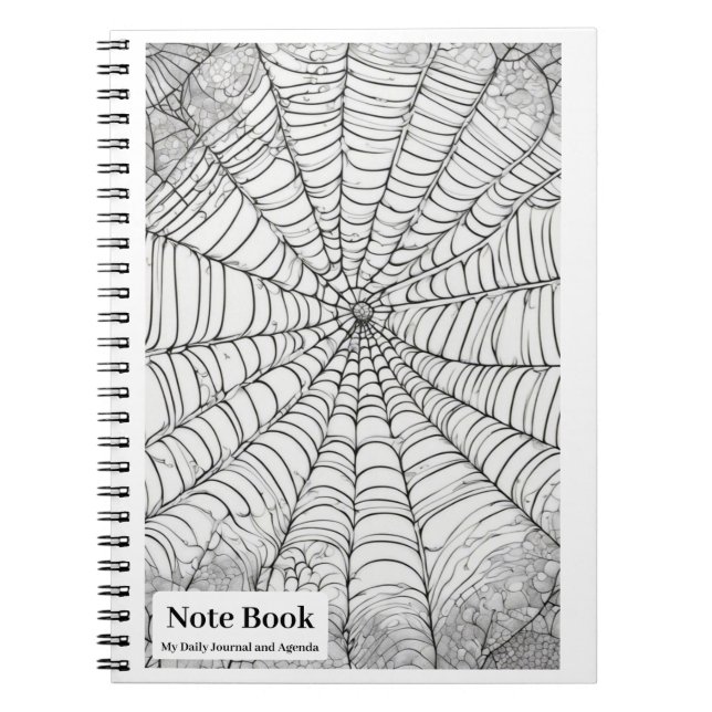 Caderno Espiral Adicione sua própria aranha (Frente)