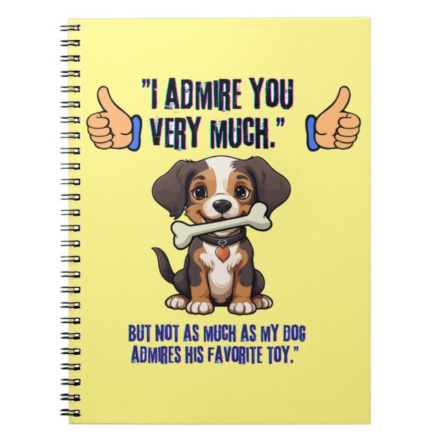 CADERNO ESPIRAL ADMIRO-TE MUITO (Frente)