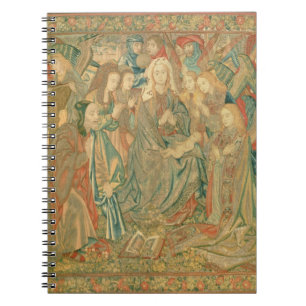 Caderno Espiral Adoração da criança do cristo (tapeçaria)