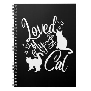 Caderno Espiral Adorado Pelo Meu Gato De Branco