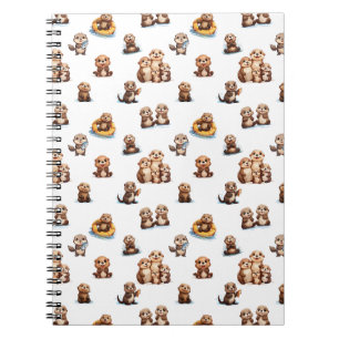 Caderno Espiral Adoráveis Otters!