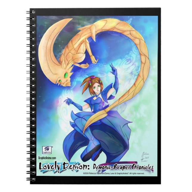 Caderno Espiral Adorável demônio: Crônicas de leitura demônica - n (Frente)