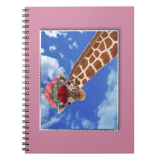 Caderno Espiral Adorável "Missy Giraffe" (Frente)