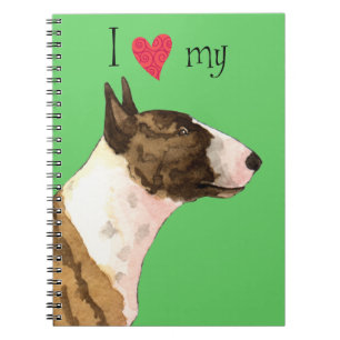 Caderno Espiral Adoro o meu Mini Bull Terrier