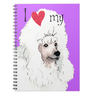 Caderno Espiral Adoro o meu Poodle