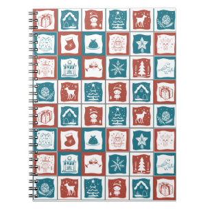 Caderno Espiral Advento de Natal Inspirou o Mosaico Tilado